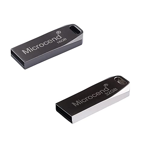 Image of 16gb & 32gb 3.0 USB Pen Drive /Flash Drive with Metal Body External Storage Device (Color-Black) (Set of 2)