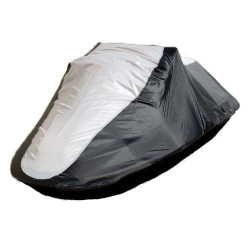 SBU 420D Jet Ski Canvas Cover Compatible for Seadoo GT GTS GTX GTI Black and Gray Travel, Mooring, Jetski PWC Storage