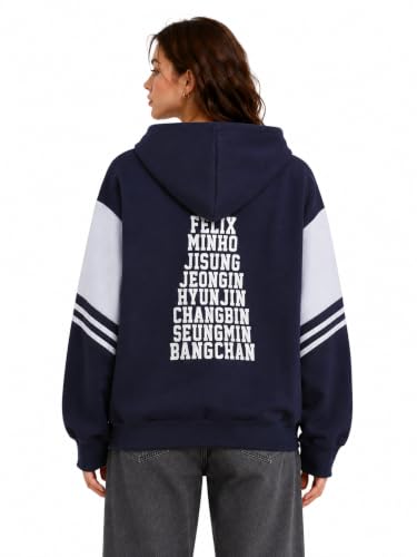 Image of JUNG KOOK SKZ Hoodie Felix Hyunjin Bangchan New Album Star Concert Sweater Support Sweatshirt Shirt Skz Merch for Women