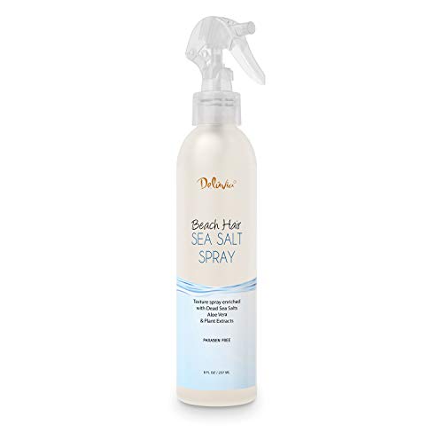 Sea Salt Spray for Hair, Texture Spray for Hair, Sea Salt Spray with Aloe Vera, Volumizing Hair Products, Beach Waves Spray, Volume Hair Products, Beach Hair Salt Spray by Deluvia (8oz)
