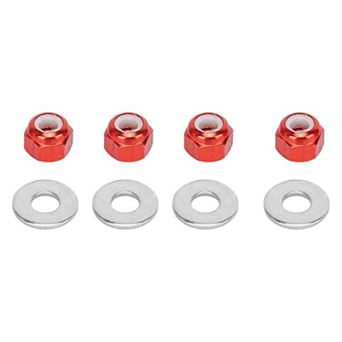 Ichiias Wheel Hex Lock Nut, Aluminum Wheel Nut, Upgrade Accessory Outdoor for Wltoys 1/14 144001 RC Car Beginner(Red A949-49R) Cover