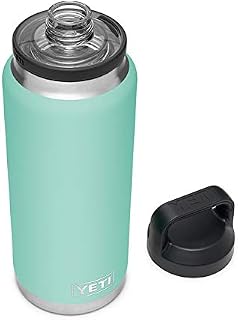 YETI Rambler 36 oz Bottle, Vacuum Insulated, Stainless Steel with Chug Cap, Seafoam