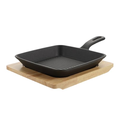 BESTonZON 1 Set Piatto Teppanyaki Pentole In Ceramica Piatto Da Forno Quadrato Barbecue A Gas Quadrato Bistecca Di Manzo Padella Fritto Padella Grigliate Pancetta