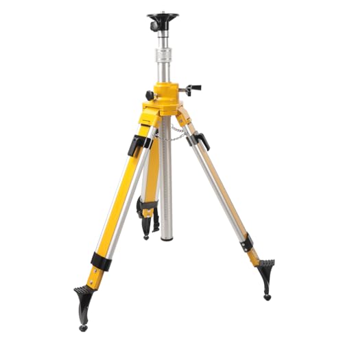 Heavy-Duty Laser Level Tripod Stand - 38-96 Inch Adjustable Height with 5/8"-11 Thread Mount, Level Bubble & Non-Skid Feet by MUTOOP - Used condition - US$255.24