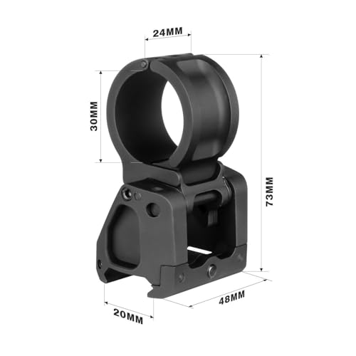 Support de loupe rabattable LEP 30 mm à basculement rapide et fixe QD 1.93 - 7