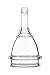 AIWO Soft Menstrual Cup - Feminine Stylish Hygiene Safe Healthy - Care Period Protection Cups - Pad and Tampon Alternative (M(80mm*46mm), Clear)