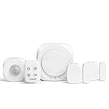 Linkind Wireless Smart Home Security System, DIY 5 Pieces with Siren Alarm, PIR Motion Sensor, Door/Window Sensor, Office Home Alarm System via APP/Keyfob Easy Control, Compatible with Alexa