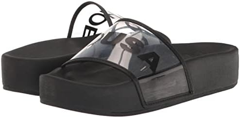 DC Women's Strap Platform Se Slide, Black/Black, 8 | Image 6