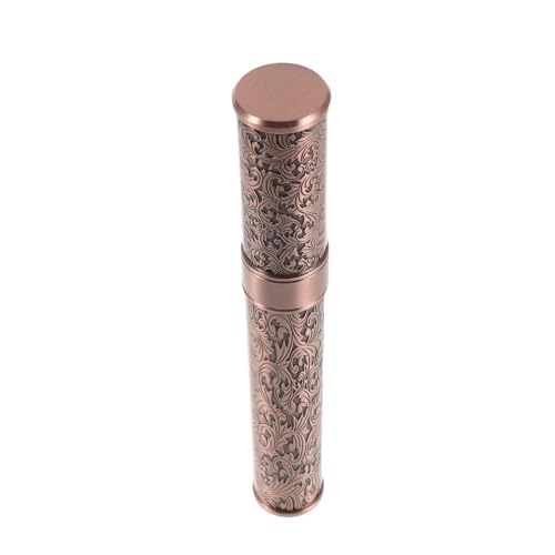 TOYANDONA Tubo Humidor Metálico Portátil Cigarro, Estuche Hermético Sello de Precisión, Tamaño Compacto, Color Cobre Antiguo, Accesorio para Almacenamiento y Transporte en Viajes