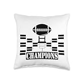 Football Fans Must-Have Playoffs Bracket Throw Pillow