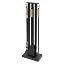 Matte Black With Brass Handles