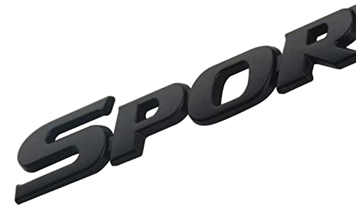 1Pc Sport Racing Car Side Fender Emblem Skirts Badge Logo Trunk Bumper Decal Trim Sticker Accessories (Black) #TOP2