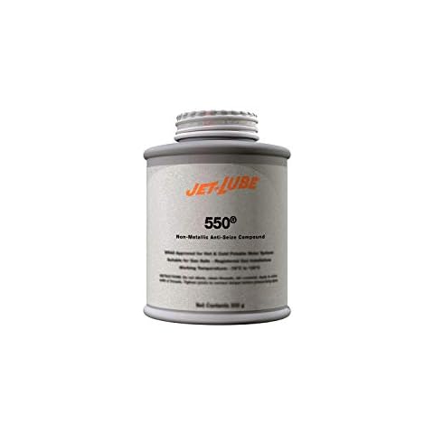 Jet-Lube 550 - Non-Metallic | Anti-Seize | Water-Resistant | Military Grade | Thread Lubricant | Extreme Temperature | 1/4 Lb. Cover