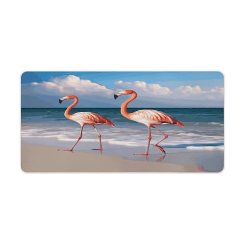 Pad Mouse Grande Estilo Pink Flamingo 30x60cm