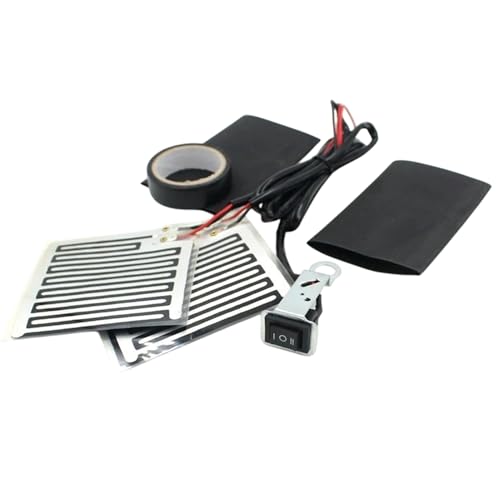 Puños calefactores para motocicleta, 1 par de 12 V ajustables, temperatura de calentamiento, para viajes, conducción al aire libre, clima frío, invierno, casa, hombres y mujeres