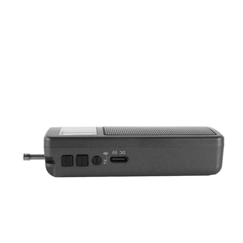 Radio FM portátil con transmisor Bluetooth integrado para escuchar sin cables en público 4