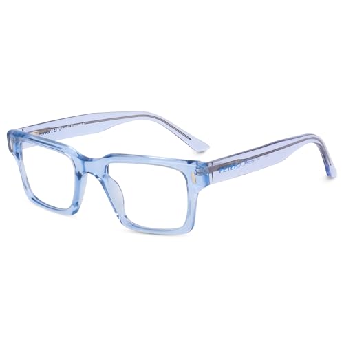 Image of Peter Jones Acetate Unisex Large Broad Style Premium Spectacle Frame with Spring Hinges (U001)