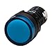 KPL-B-12V AC/DC, LED Pilot Lamp, 22mm Panel Hole, Round Head, IP65, Blue, 12VAC/DC