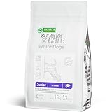 Nature's Protection Small & Large Breed Puppy Food Dry - Grain Free, High Protein, Anti-Tear Stain Formula - Dog Kibble for All Breeds with White or Light Fur (Superior Care - Salmon, 3.3 lb)