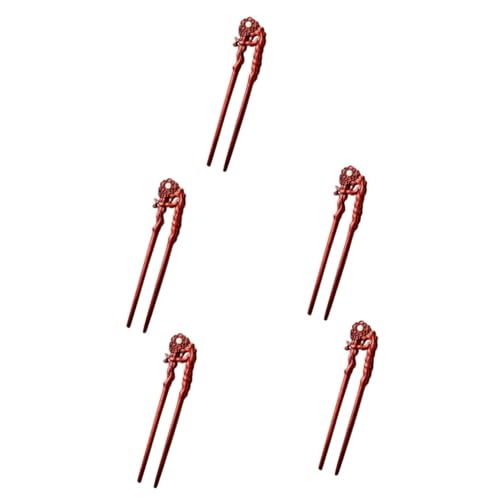Épingle à cheveux vintage Beavorty pour chignon élégant lot de 5 pièces décoratives