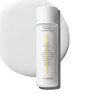 [FINDIVE Official] Bakuchiol Liposome Ampoule Toner, Bakuchiol, Plan-Based Retinal Alternative, Liposomal Squalane1%, Allantoin, Bakuchiol Toner, Anti Wrinkle Toner, 5.07fl.oz