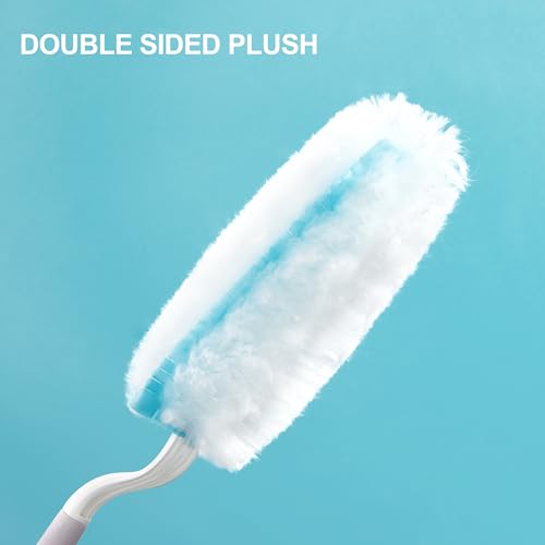 Image of JOYMOOP Disposable Duster Set, 30 Pcs 360 Heavy Duty Duster Refills with 1 Dusting Wand, Disposable Dusters for Cleaning Home & Car, Multi-Surface Dusters, for Dusting Corners, Ceiling Fans, Furniture