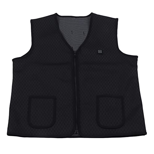 Gilet chauffant électrique USB lavable en polyester taille L col en V - 4