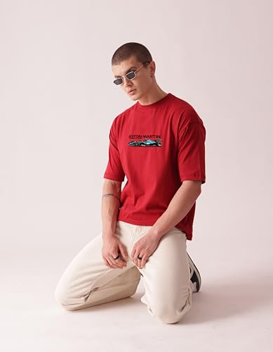 Image of Unisex Cotton T-Shirt from ula 1 Supercar Speed Graphic Print Oversized Fit