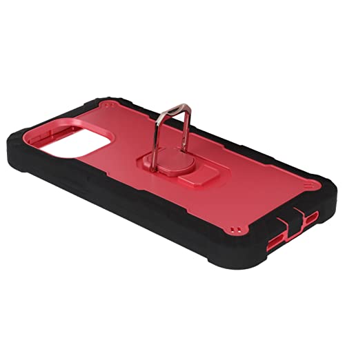 Rankomu Armor skydd med stativ för iPhone 13 Pro Max - Svart/Rosa