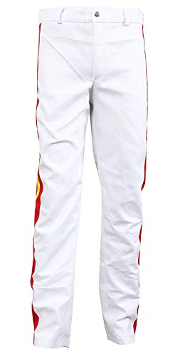 SpazeUp Yellow Concert Cotton Costume - Mens 80s Star Adults Lead Singer Yellow Jacket Costume Outfit