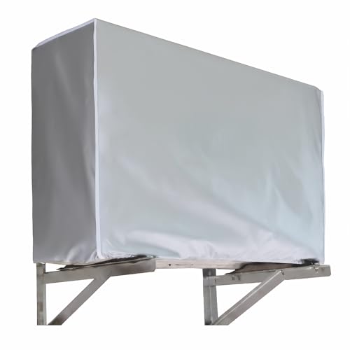 Funda para Aire Acondicionado Exterior, Aire Acondicionado Cubrir Resistente a La Intemperie, A Prueba de Nieve, A Prueba de Polvo, Protector Solar, para hogar (86 x 35 x 60 cm)