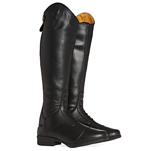 Moretta Shires 9725 Luisa Riding Boots - Adult Slim Fit, Black, 7