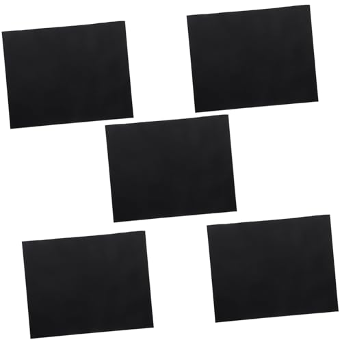 OFFSCH 5 Stück Hochtemperaturbeständige Grillmatte Wiederverwendbare Grillpads Bbq Grillmatte Grillmatten Zum Grillen Strapazierfähige Grillmatten Bbq Grillzubehör Glasfaser Schwarz