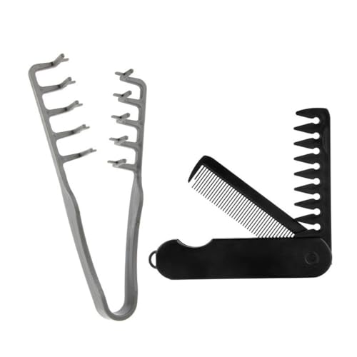 Image of Texture Comb, Texturizing Comb for Men & Women - Volumizing & Detangling Comb for All Hair Types, Thick, Curly & Straight Hairs, Works on Wet /Dry Hair, Travel-Friendly Hairs Styling Tool for Fluffy Texture & Waves