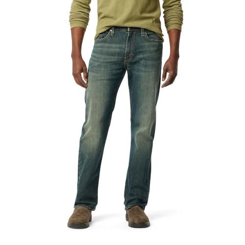 Levi's Men's Regular Fit Flex Jeans, Roadside, 48Wx32L