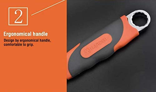 Edward Tools Pro 8" Adjustable Wrench - Carbon Steel Adjusting Design - Crescent Pro Grip for Greater Leverage - Adjustable Width - Spanner Handle - Image 4