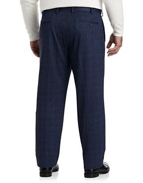 Oak Hill Waist-Relaxer Plaid Dress Pants2