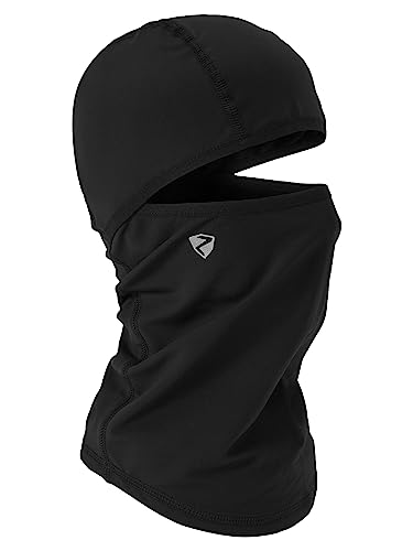 Ziener Kinder ILKER Junior underhelmet mas Gesichtsmaske/Skihelm Wintersport, black, XS