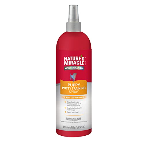 Natures Miracle Advanced Platinum Puppy Potty Training Spray 16 Oz Dog Training Aid  Cucciolini Doodles Natures miracle advanced platinum puppy potty training spray 16 oz dog training aid   cucciolini doodles