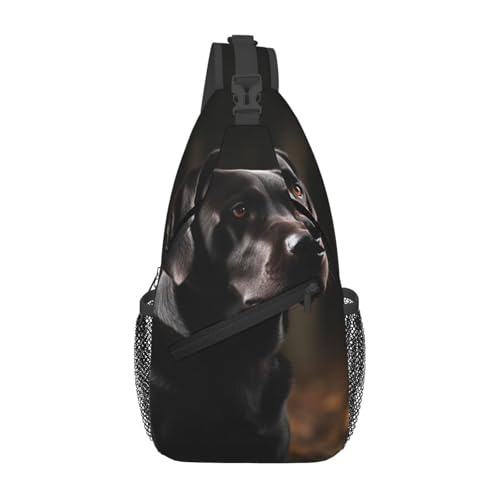 Bolso de Pecho Cruzado Negro para Hombres y Mujeres