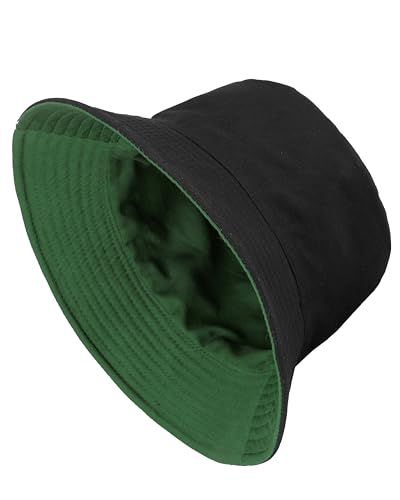 Image of Gelante Reversible Bucket Hat for Men and Women - Cotton, Outdoor Sun Protection Bucket Hats.