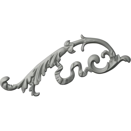 Ekena Millwork ONL13X06X00KI-L Kirke, LeftUrethane Onlays, 13"W x 6 1/4"H x 3/4"P, Primed