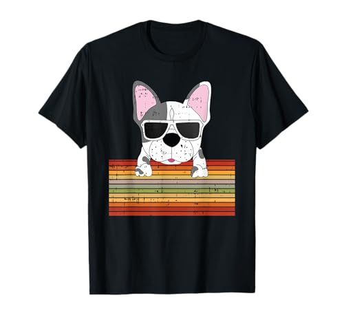 Dog hipster puppy retro vintage cool animal lover gifts t-shirt