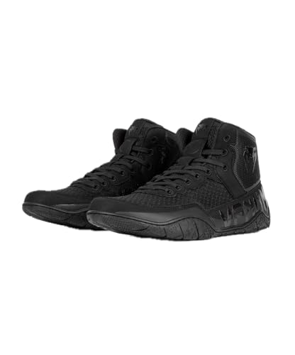 Venum Men's Women's Wrestling Boxing Elite Shoe - Black/Black