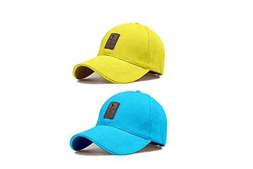 Image of solid plain unisex cotton caps free size adjustable casual look stylish cap