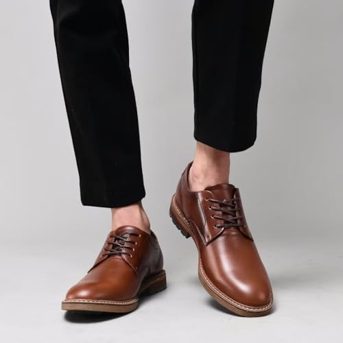 Image of Arkbird Mens Dress Shoes, Lace Up Leather Oxford