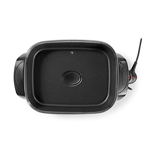 NEDIS Poêle à Frire Électrique - 2200 W - 7.0 L - Indicateur d'alimentation - Controle de la Température Réglable - 40 cm - Aluminium/Plastique - Noir FCSP110EBK40 – Image 4