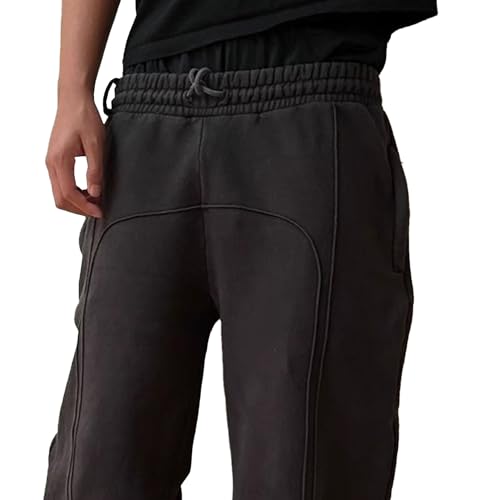 Mens Casual Pants Drawstring Elastic Waist Relaxed fit Jogger Yoga Pants with Pockets3