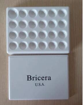 Dental Lab Plastic Palette with Cover for Porcelain Powder Mixing Watering Moisturizing Plate 24 Slot