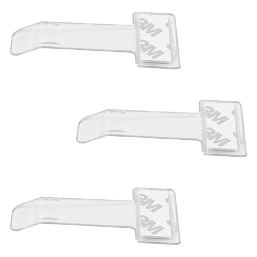 ZXNJA Lot de 3 Supports de Carte pour Pare-Brise, Porte Carte Pare Brise, Porte Carte Voiture Pare Brise, Fixation 3M Fiable, Clip Indépendant pour Tickets et Documents (Transparent)